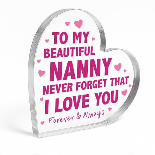 Gifts For Nanny Nanny Birthday Gifts Handmade Heart For Nanny