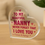 Gifts For Nanny Nanny Birthday Gifts Handmade Heart For Nanny