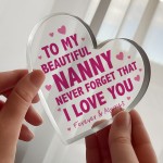 Gifts For Nanny Nanny Birthday Gifts Handmade Heart For Nanny
