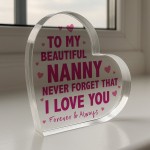 Gifts For Nanny Nanny Birthday Gifts Handmade Heart For Nanny