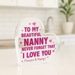 Gifts For Nanny Nanny Birthday Gifts Handmade Heart For Nanny