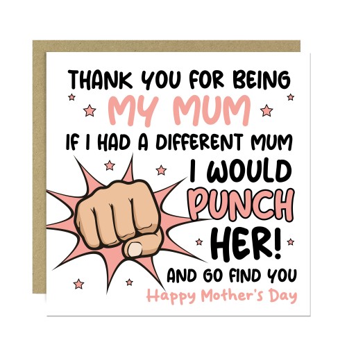 Funny Mothers Day Card Joke Card For Mum Funny Mum Cards