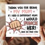 Funny Mothers Day Card Joke Card For Mum Funny Mum Cards