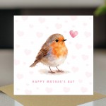 Happy Mothers Day Card With Robin Design Beautiful Card For Mum Happy Mothers Day Card With Robin Design Beautiful Card For Mum