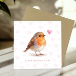 Happy Mothers Day Card With Robin Design Beautiful Card For Mum Happy Mothers Day Card With Robin Design Beautiful Card For Mum