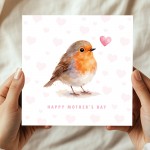 Happy Mothers Day Card With Robin Design Beautiful Card For Mum Happy Mothers Day Card With Robin Design Beautiful Card For Mum