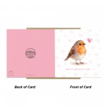 Happy Mothers Day Card With Robin Design Beautiful Card For Mum Happy Mothers Day Card With Robin Design Beautiful Card For Mum