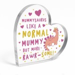 Funny Mummy Gifts Mummysaurus Acrylic Plaque from Daughter Son