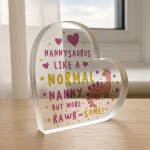 Funny Nanny Gifts Nannysaurus Acrylic Plaque from Granddaughter