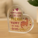 Funny Nanny Gifts Nannysaurus Acrylic Plaque from Granddaughter