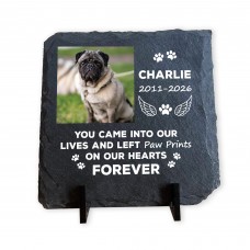 Personalised Pet Memorial Plaque with Photo Dog Cat Memorial