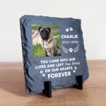 Personalised Pet Memorial Plaque with Photo Dog Cat Memorial