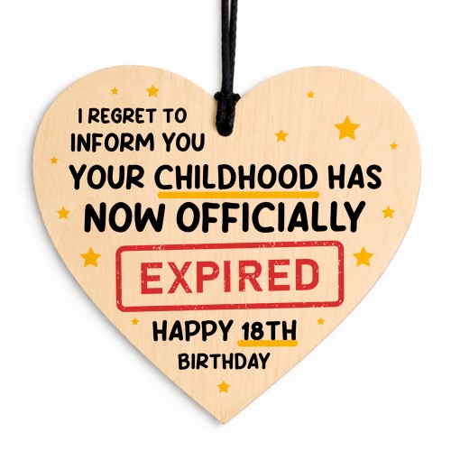 Funny 18th Birthday Gift for Him or Her Expired Childhood Funny 18th Birthday Gift for Him or Her Expired Childhood