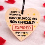 Funny 18th Birthday Gift for Him or Her Expired Childhood Funny 18th Birthday Gift for Him or Her Expired Childhood