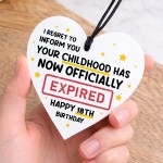 Funny 18th Birthday Gift for Him Her Acrylic Heart Expired Gift