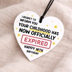 Funny 18th Birthday Gift for Him Her Acrylic Heart Expired Gift