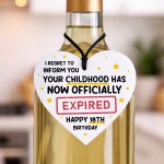 Funny 18th Birthday Gift for Him Her Acrylic Heart Expired Gift