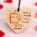 16th Birthday Gift For Daughter Granddaughter Niece Wood Heart