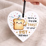 21st Birthday Gift For Daughter Sister Friend Acrylic Heart