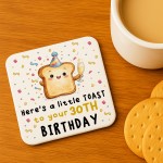 30th Birthday Gift For Women Drinks Coaster Wine Champagne Gift 30th Birthday Gift For Women Drinks Coaster Wine Champagne Gift