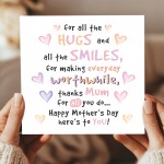 Thank You Card For Mum Happy Mothers Day Card With Kraft Enveloe Thank You Card For Mum Happy Mothers Day Card With Kraft Enveloe