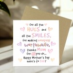 Thank You Card For Mum Happy Mothers Day Card With Kraft Enveloe Thank You Card For Mum Happy Mothers Day Card With Kraft Enveloe