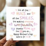 Thank You Card For Mum Happy Mothers Day Card With Kraft Enveloe Thank You Card For Mum Happy Mothers Day Card With Kraft Enveloe