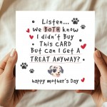 Funny Happy Mothers Day Card From The Dog Puppy With Envelope