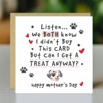 Funny Happy Mothers Day Card From The Dog Puppy With Envelope