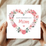 Happy Mothers Day Mum Card, Card For Mothers Day, Mum Cards
