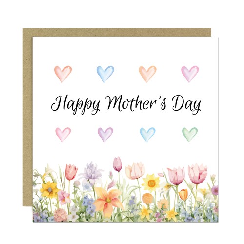 Happy Mothers Day Mummy Card With Kraft Envelope Card For Mummy