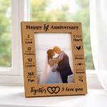 Gift For 1st Anniversary For Husband Wife Anniversary Frame