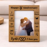 Gift For 1st Anniversary For Husband Wife Anniversary Frame