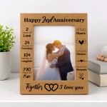 Gift For 2nd Anniversary For Husband Wife Anniversary Frame