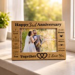 3rd Anniversary Wedding Gift Couples Gift Photo Frame Present