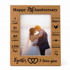 Gift For 7th Anniversary For Husband Wife Anniversary Frame