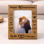 Gift For 7th Anniversary For Husband Wife Anniversary Frame