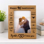 Gift For 9th Anniversary For Husband Wife Anniversary Frame