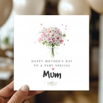 Happy Mothers Day To A Very Special Mum Card With Kraft Envelope