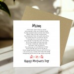 Thank You Card For Mothers Day Mum Poem Mothers Day Card Thank You Card For Mothers Day Mum Poem Mothers Day Card