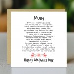 Thank You Card For Mothers Day Mum Poem Mothers Day Card Thank You Card For Mothers Day Mum Poem Mothers Day Card