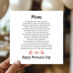 Thank You Card For Mothers Day Mum Poem Mothers Day Card Thank You Card For Mothers Day Mum Poem Mothers Day Card