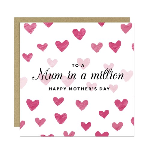 Beautiful Mothers Day Card Mum In A Million Mothers Day Card