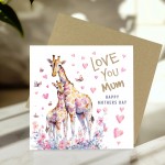 Cute Card For Mum On Mothers Day LOVE YOU MUM Card