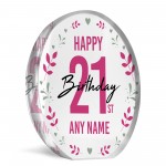 Personalised 21st Birthday Gift For Women 21 Years Birthday Gift