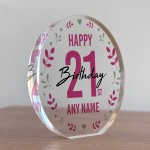 Personalised 21st Birthday Gift For Women 21 Years Birthday Gift