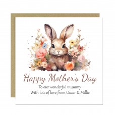 Personalised Mothers Day Card Wonderful Mummy Mothers Day Card