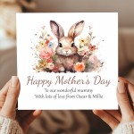 Personalised Mothers Day Card Wonderful Mummy Mothers Day Card