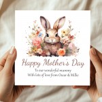 Personalised Mothers Day Card Wonderful Mummy Mothers Day Card