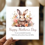 Personalised Mothers Day Card Wonderful Mummy Mothers Day Card
